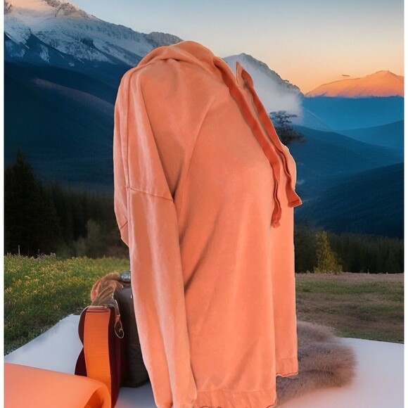 Aerie Women’s Hoodie Sweatshirt In Sunwashed Desert, Size: M - Picture 3 of 10